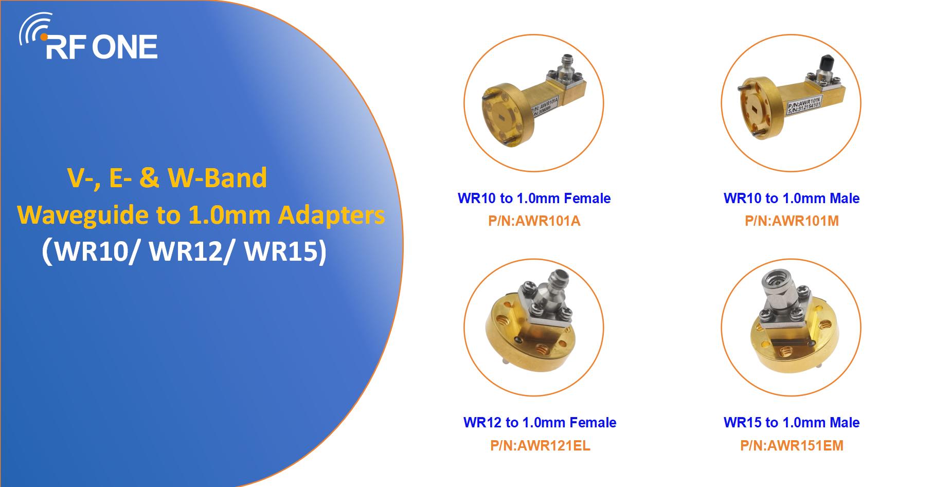 waveguide to 1.0mm adapters